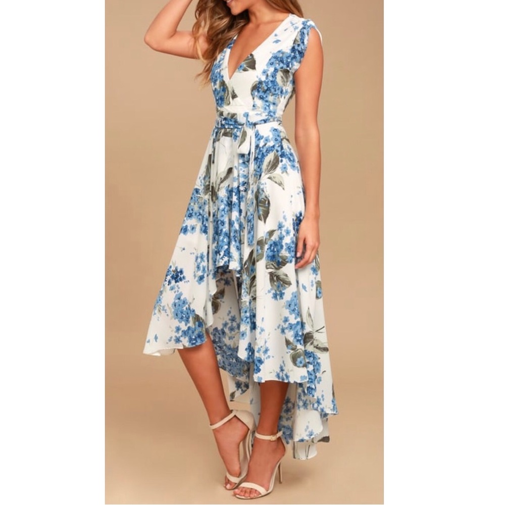 Blue floral DRESS